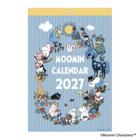 #版権(国内販売のみ） カレンダー ムーミンオールスター見やすいカレンダー 壁掛･日曜始  AM16016