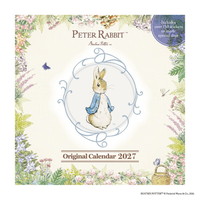 #版権(国内販売のみ） カレンダー ピーターラビットカレンダー 壁掛･日曜始 シール付 AM15040