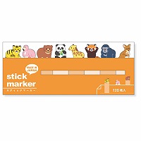 #マインドウエイブ 付箋 スティックマーカー  動物2 58059