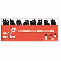 #マインドウエイブ 付箋 スティックマーカー  黒猫 58063