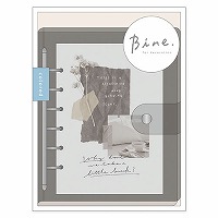 #マインドウエイブ ファイリング用品 バインクリアバインダー A6 チャコール 58073