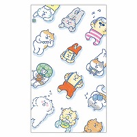 #マインドウエイブ レター ゴロゴロニャンスケポチブクロ  ダラリホワイト 58092