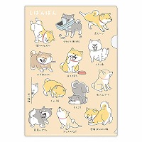 #マインドウエイブ ファイリング用品 シバンバンクリアファイル A4 ナニゲナイヒビ 58101