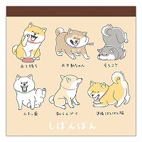 #マインドウエイブ メモ帳 シバンバンスクエアメモ  ナニゲナイヒビ 58106