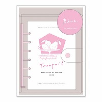 #マインドウエイブ  クリアバインダー･スライドリング Ａ６ ピンク 58140