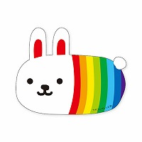 #マインドウエイブ シール セレクションＭＷステッカー  ウサコレフレンズニジウサギ 82217