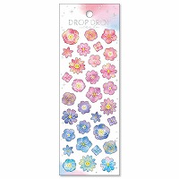#マインドウエイブ シール ドロップドロップシール  フラワー 82628