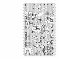 #マインドウエイブ シール オナカシアワセステッカー  キラキラピクニック 82665