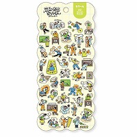 #マインドウエイブ シール コミカルライフステッカー  スクール 82695