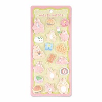 #マインドウエイブ シール マシュメイツステッカー  ウサギと和菓子 82827