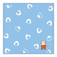 #マインドウエイブ 身辺雑貨 ゴロゴロニャンスケタオルハンカチ  サスペブルー 95601