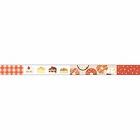 #マインドウエイブ クラフト用品 箔押クリアテープ  レッド 95762