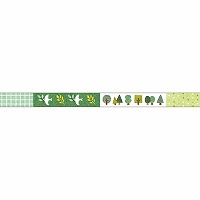 #マインドウエイブ クラフト用品 箔押クリアテープ  グリーン 95765