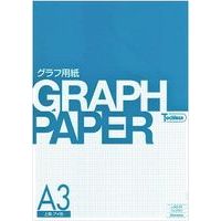 #SAKAEテクニカルペーパー 方眼紙 1mmグラフ 上質紙81.4g/m2 A3 インク：アイ色　紙：ホワイト A3-01
