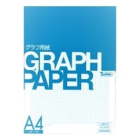 #SAKAEテクニカルペーパー 方眼紙 1mmグラフ 上質紙81.4g/m2 A4  インク：アイ色　紙：ホワイト A4-11