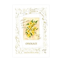 #SAKAEテクニカルペーパー トレーシングペーパー（パックにバラ） OMOKAGE カリグラフィー･クラフト用トレス A4 10枚入 透明 PT-A4P-135