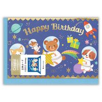 #エヌビー社 カード 立体カード　Ｃｒｅａｌｄ　誕生日宇宙   5686328