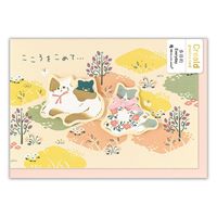 #エヌビー社 カード カード CreAld 多目的 猫と花   5686334