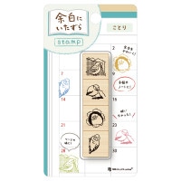 #エヌビー社 印章用品 木製スタンプ･余白にいたずら  ことり 2047703