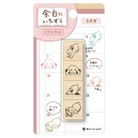#エヌビー社 印章用品 木製スタンプ･余白にいたずら  うさぎ 2047708