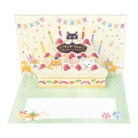 #エヌビー社 レター 立体カード･わんころび 誕生日 柴犬たち 4946306