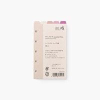 #竹尾 リフィル システム手帳リフィル･インデックストップ5段 ミニ5 マーメイドPINK 1751171