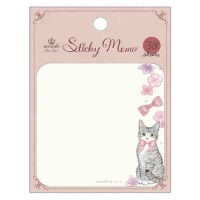 #クローズピン(国内販売のみ） 付箋 たけいみきmondoふせん  シルバータビー FS15832