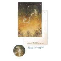 #クローズピン ポストカード 12星座ラインストーン付ポストカード  蠍座 PC16610