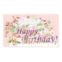 #クローズピン カード ポップアップカード 誕生日 バラ GC16646