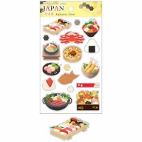 #クローズピン シール 日本の伝統シリーズホログラムシール  日本食 US16664
