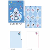 #クローズピン(国内販売のみ） ファイリング用品 スピカピカシリーズクリアファイル A5･3ポケット おとぎの森のアリス CF16732