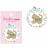 #クローズピン(国内販売のみ） シール スピカピカシリーズステッカー  おてんば子猫 US16737