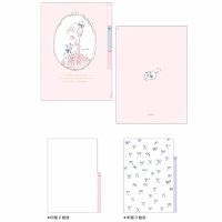 #クローズピン(国内販売のみ） ファイリング用品 Cahoシリーズ3ポケットクリアファイル A5 バレリーナ CF16742