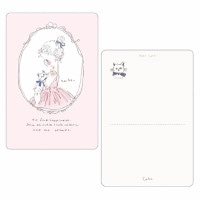 #クローズピン(国内販売のみ） レター Cahoシリーズポストカード  バレリーナ PC16748