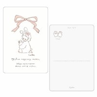 #クローズピン(国内販売のみ） レター Cahoシリーズポストカード  うさぎ PC16749