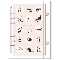 #クローズピン シール関連小物 マイリングシール帳バインダー L ネコ CF16757