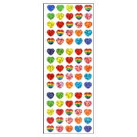 #奥山商会 シール プリズムシール  レインボーハート CP098