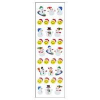#奥山商会  プリズムシール  スノーマン＆スマイル XJ555