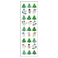 #奥山商会  プリズムシール  ツリー＆スノーマン XJ570