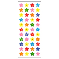 #奥山商会 シール ラメ入りシール(PET)  花マーク2種 ZP649