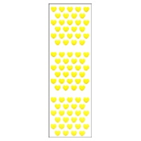 #奥山商会 シール ふわふわシール  ハート5列4列 ZV104