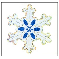 #奥山商会  ラージシール(ホロ)  雪の結晶 XL054