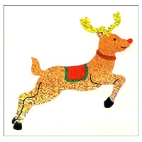 #奥山商会  ラージシール(ホロ)  トナカイ XL065