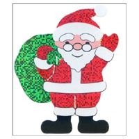 #奥山商会  ラージシール(ホロ)  サンタクロース XL068