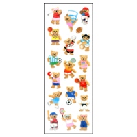 #奥山商会 シール ラメ入りシール  テディベアスポーツ CR371