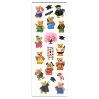 #奥山商会 シール ラメ入りシール  ベアー卒業式 HR376