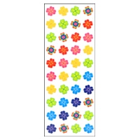 #奥山商会 シール ラメ入りシール  カラフルクローバー4列 CR396