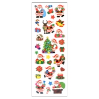 #奥山商会  ラメ入りシール  サンタクロース HR468