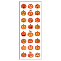 #奥山商会  ラメ入りシール  パンプキン3列 CR586