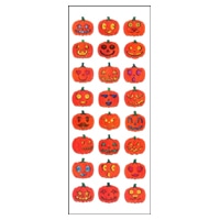 #奥山商会  ラメ入りシール  ファニーパンプキン CR863